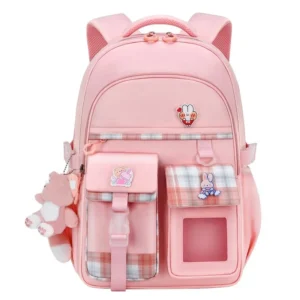 Lightweight Large Spine Waterproof Backpack. Girls