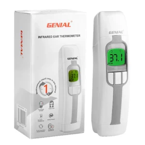 Digital Ear Forehead Thermometer for Adults, Kids, Fever Alarm, 1 Second Result