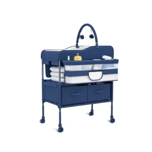 Portable Foldable Baby Changing Table 2 Drawers
