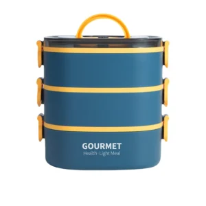 Bento stackable 3-layer leak-proof lunch box Large