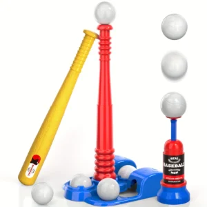 Kids 3-9 Baseball Ball Set, Auto Ball Launcher
