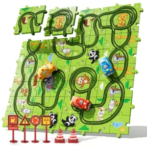 39 Pcs Race Car Track Jigsaw Puzzle 3 4 5 Year Old