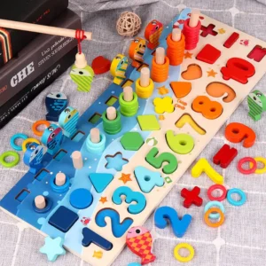 3D Montessori Wooden Preschool Educational Toys