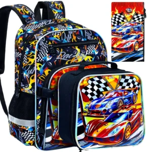 3PC Waterproof Truck Backpack Set with Lunch Box