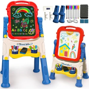20Pcs Two-Side Adjustable Easel, Whiteboard, Blackboard