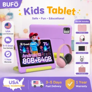 KT1018L 7 Inch Small Portable Kids Tablet Bundle
