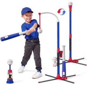 Kids 3-in-1 Baseball Set with Auto Pitch Machine +